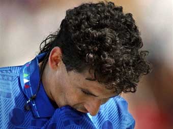Роберто Баджо после финала ЧМ-1994 Бразилия - Италия. Фото (c)AFP
