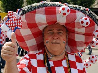 Болельщик сборной Хорватии. Фото (c)AFP