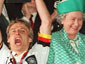 1996 год. Германия - Чехия - 2:1. Юрген Клинсманн спиной к английской королеве