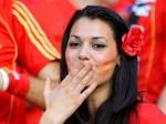Болельщица сборной Испании. Фото (c)AFP
