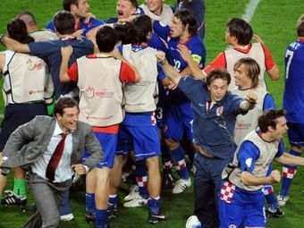 Футболисты и тренеры сборной Хорватии. Фото (c)AFP